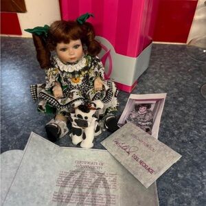 I’ll love you till the cows Come home Marie Osmond porcelain tiny tots, doll.